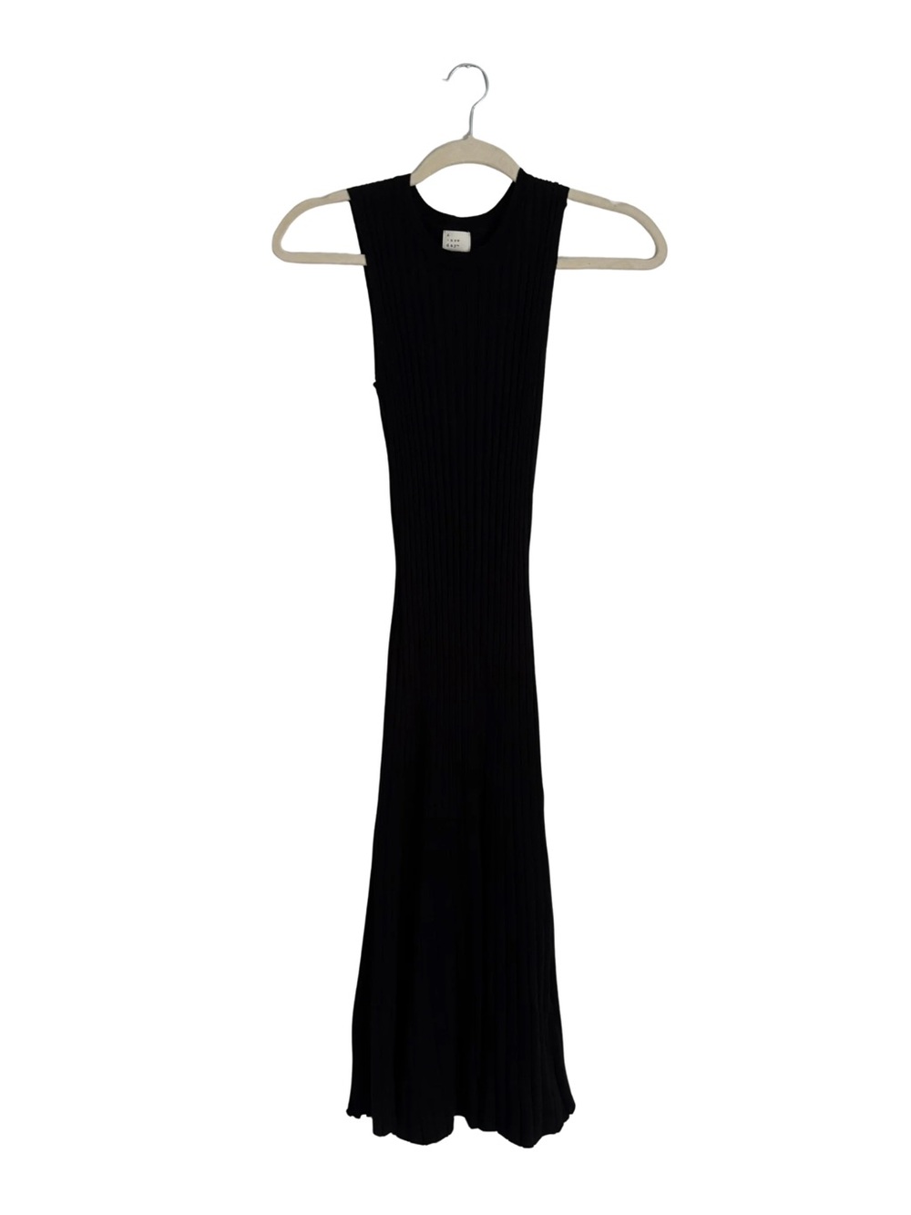 a new day Black Sleeveless Ribbed Maxi Sweater Dress